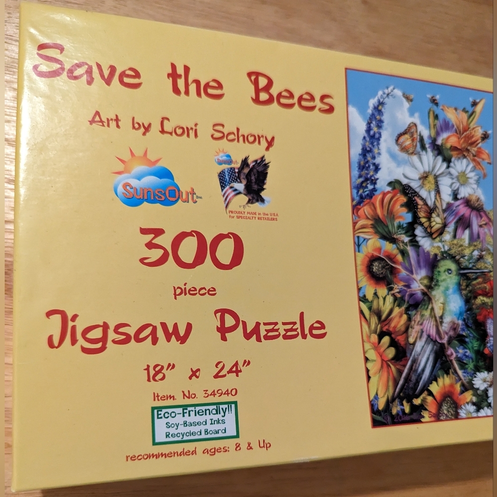 Save the Bees 300 Piece Jigsaw Puzzle - Completed